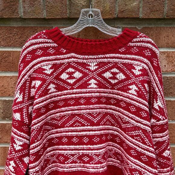 American Eagle Fairisle Sweater Christmas sz Medium NWT - Picture 3 of 10